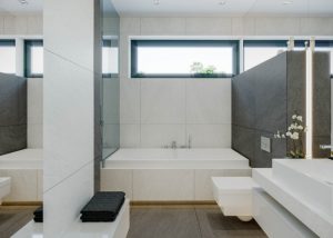 Randare arhitecturală 11 — Proiect casă parter cu 3 dormitoare și living deschis