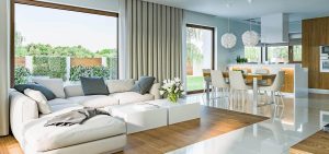 Randare arhitecturală 3 — Proiect casă pe două niveluri, cu 3 dormitoare și balcon