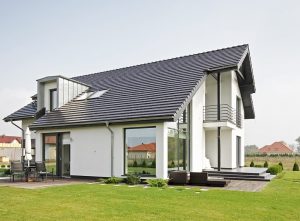 Randare arhitecturală 3 — Proiect casă cu etaj, 3 dormitoare, birou și balcoane