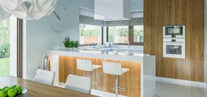 Randare arhitecturală 5 — Proiect casă pe două niveluri, cu 3 dormitoare și balcon