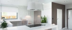 Randare arhitecturală 7 — Proiect casă pe două niveluri, cu 3 dormitoare și terasă la etaj