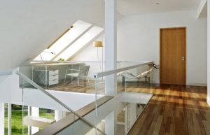 Randare arhitecturală 8 — Proiect casă cu etaj, 3 dormitoare, birou și balcoane